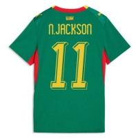 Camiseta Senegal Nicolas Jackson #11 Segunda Equipación Replica Mundial 2026 para mujer mangas cortas